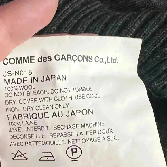 Junya Watanabe Comme des Garçons Wool Puff Sleeve Cardigan Small Japan RARE FIND - Picture 16 of 16